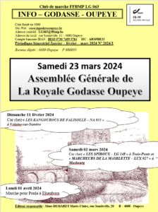 Janvier - Février - Mars 2024